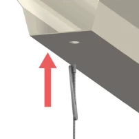 Linka stalowa z mocowaniem TG do blachy trapezowej - zacisk 4Sprint