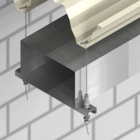 Linka stalowa z mocowaniem TG do blachy trapezowej z zaciskiem KLSTL 8x20 - do 20kg